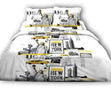 JUEGO DE 2 JUEGOS DE CAMA CON FUNDAS DE ALMOHADA I 100% ALGODÓN I 57 HILOS/CM2