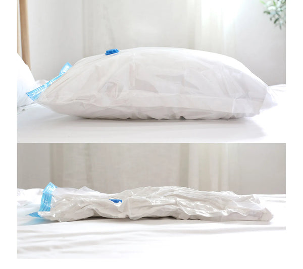 Housse de Rangement Sous Vide - Sac de Compression Housse Aspirable I Rangement Réutilisables