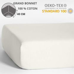 Paquete de 6 Sábanas Bajeras - Capó 40 cm - 160 x 200 cm - 100% Algodón - 14,50 € sin IVA/pz (CAPÓ GRANDE)