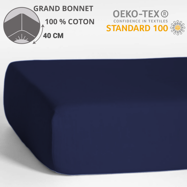 Paquete de 6 Sábanas Bajeras - Capó 40 cm - 140 x 190 cm - 100% Algodón - 13,50 € sin IVA/ud (CAPÓ GRANDE)