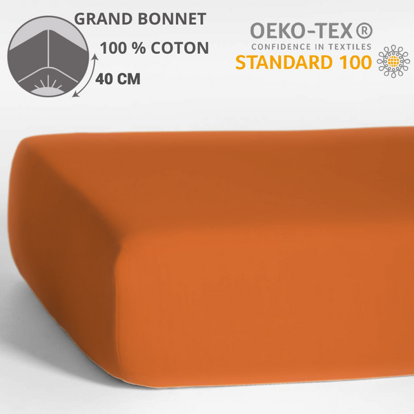 Paquete de 6 Sábanas Bajeras - Capó 40 cm - 140 x 190 cm - 100% Algodón - 13,50 € sin IVA/ud (CAPÓ GRANDE)