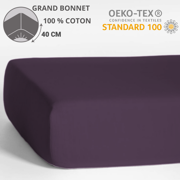 Paquete de 6 Sábanas Bajeras - Capó 40 cm - 200 x 200 cm - 100% Algodón - 15,50 € sin IVA/ud (CAPO GRANDE)