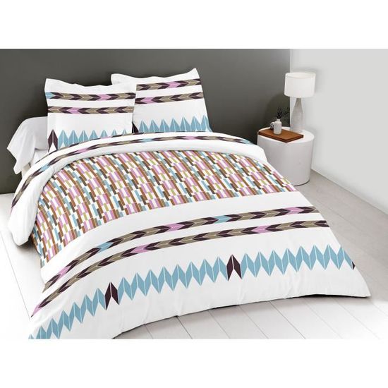 JUEGO DE 2 JUEGOS DE CAMA CON FUNDAS DE ALMOHADA I 100% ALGODÓN I 57 HILOS/CM2