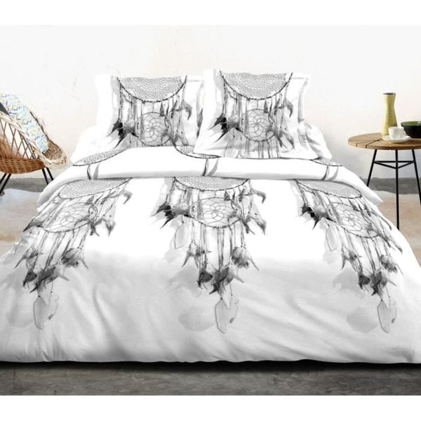 JUEGO DE 2 JUEGOS DE CAMA CON FUNDAS DE ALMOHADA I 100% ALGODÓN I 57 HILOS/CM2