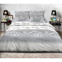 JUEGO DE 2 JUEGOS DE CAMA CON FUNDAS DE ALMOHADA I 100% ALGODÓN I 57 HILOS/CM2
