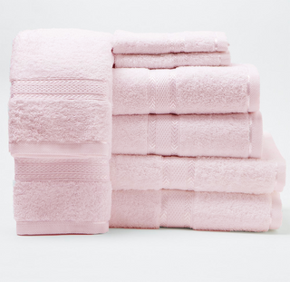 Buy light-pink Package of 6 100% Cotton Towels - From €3.30 excluding VAT/pc