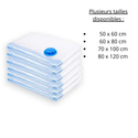 Housse de Rangement Sous Vide - Sac de Compression Housse Aspirable I Rangement Réutilisables