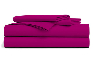 Comprar fucsia Paquete de 6 Sábanas Encimeras 240 x 300 cm - 100% Algodón - 9,00 € sin IVA /ud 