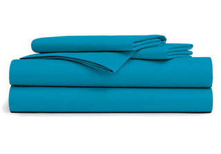 Comprar azul-turquesa Paquete de 6 Sábanas Encimeras 240 x 300 cm - 100% Algodón - 9,00 € sin IVA /ud 