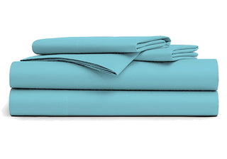 Comprar cielo-azul Paquete de 6 Sábanas Encimeras 240 x 300 cm - 100% Algodón - 9,00 € sin IVA /ud 